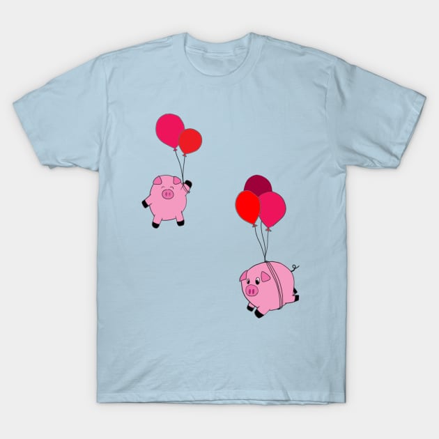 When Pigs Fly T-Shirt by alisadesigns